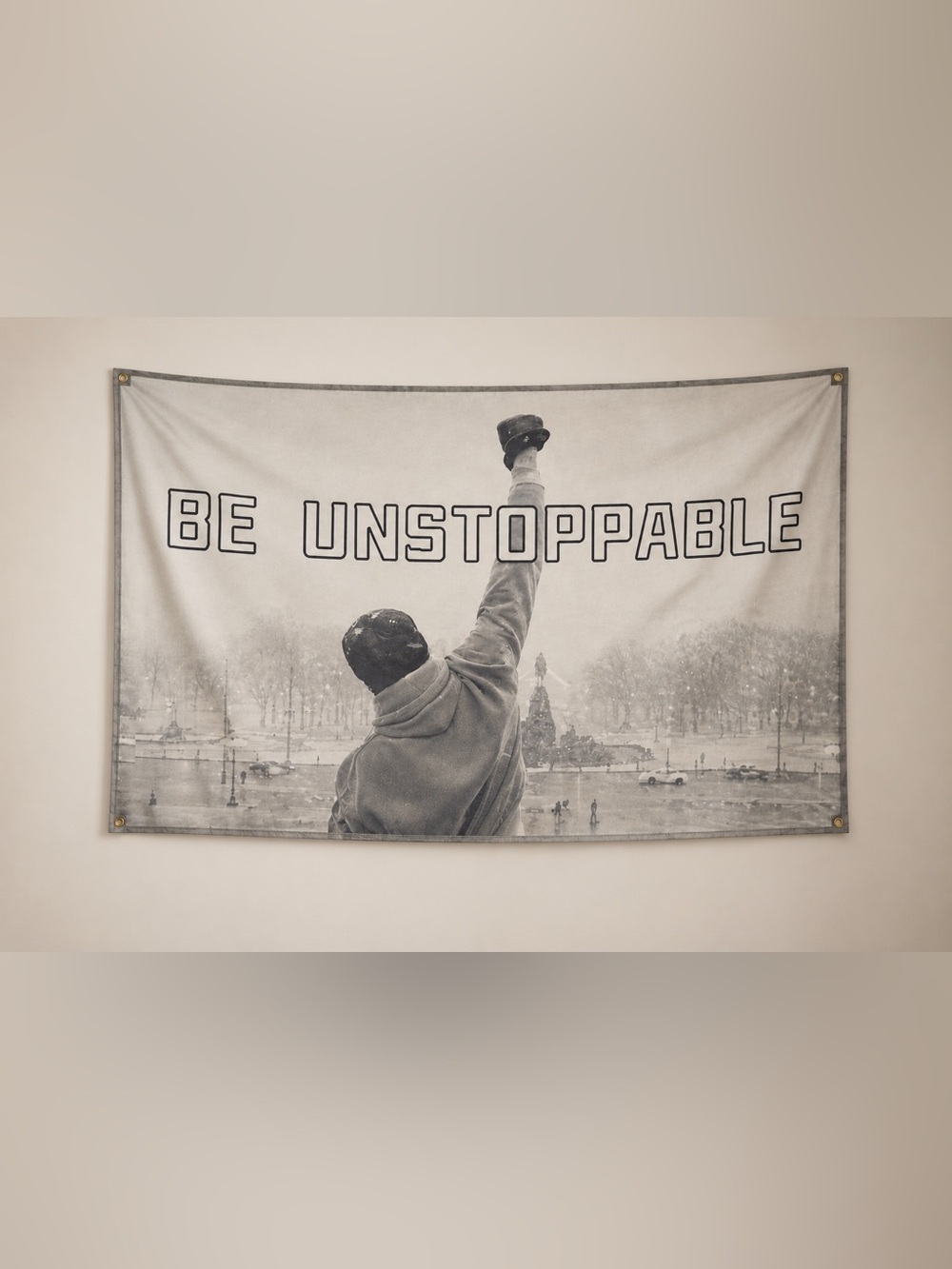 Be Unstoppable Graphic Tapestry Flag